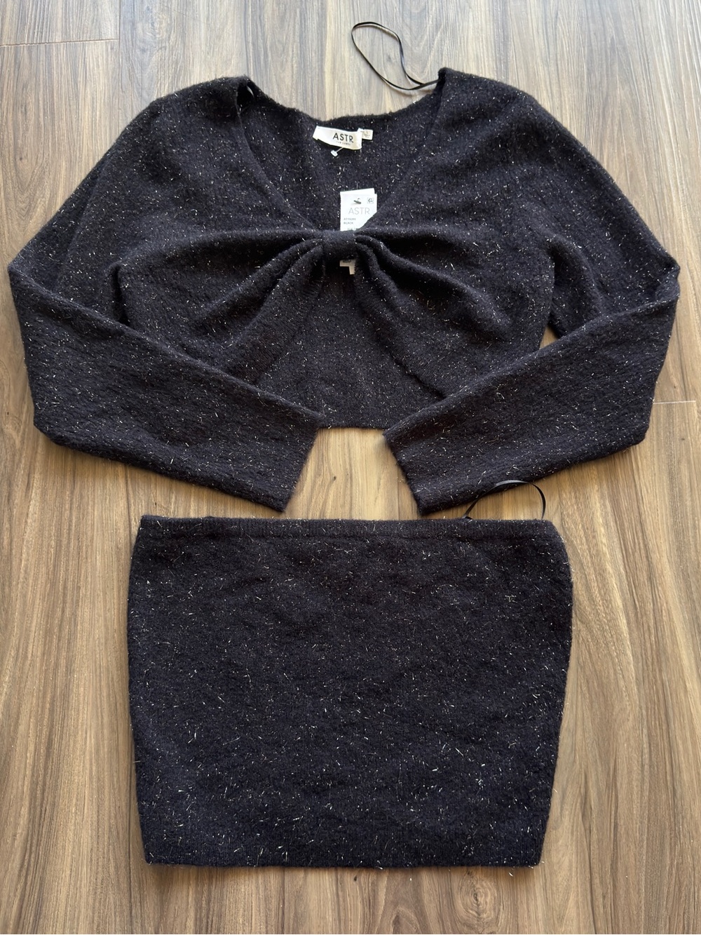 ASTR Matching Skirt Sweater Set